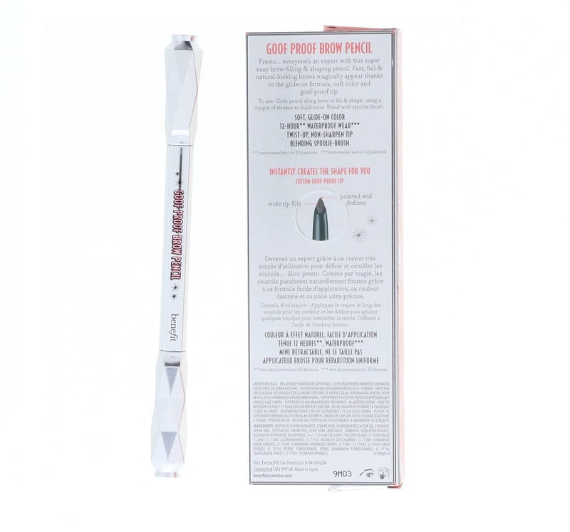 Benefit Cosmetics Goof Proof Brow Pencil Easy Shape & Fill - DLX size 0.01 oz. Shade, 03 Medium - Image 3