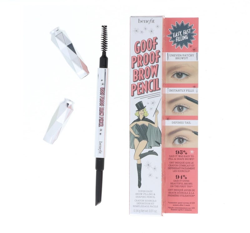 Benefit Cosmetics Goof Proof Brow Pencil Easy Shape & Fill - DLX size 0.01 oz. Shade, 03 Medium - Image 2