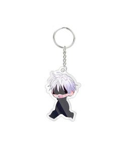 Jujutsu Kaisen Keychain Pendant Satoru Gojo Megumi Anime Transparent Acrylic Pendant, Keychain Pendant (Gojo)