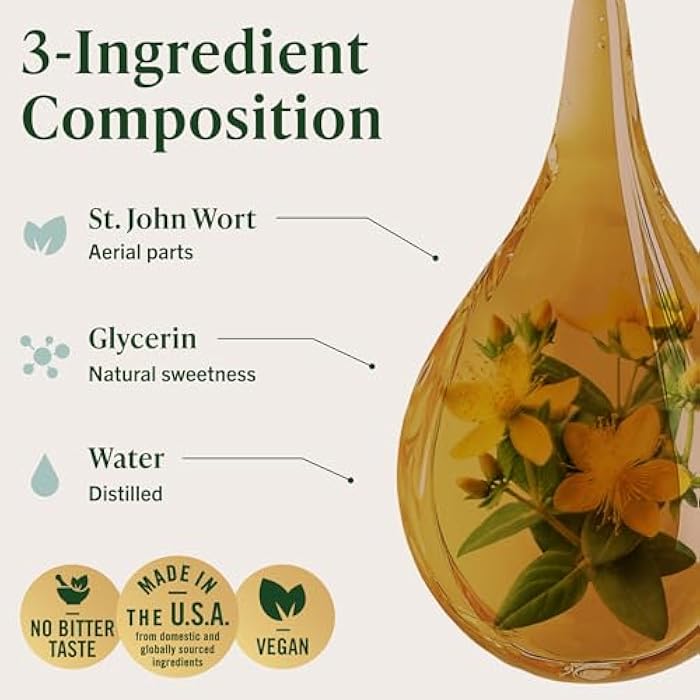 HERBAMAMA St. John's Wort Tincture - Vegan Mood Support & Women's Calmness with St. John's Wort Extract Drops - Non-GMO, Alcohol & Sugar-Free Liquid Supplement, 42-Day Supply - Image 4