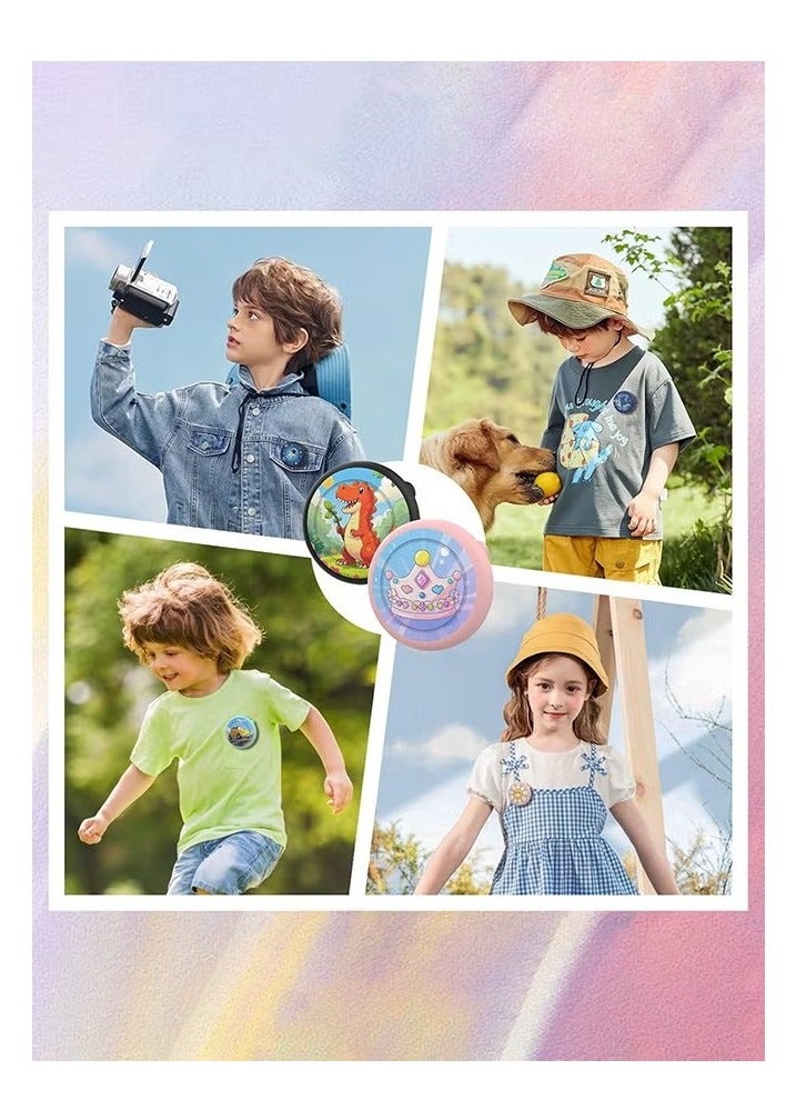 Air Tags-2 Pack Airtag Holder Case with Cute Cartoon Pattern, Silicone Airtag Holder with Safety Brooch Pins, Anti-Lost for Kids, Clothing, Backpack - Image 2