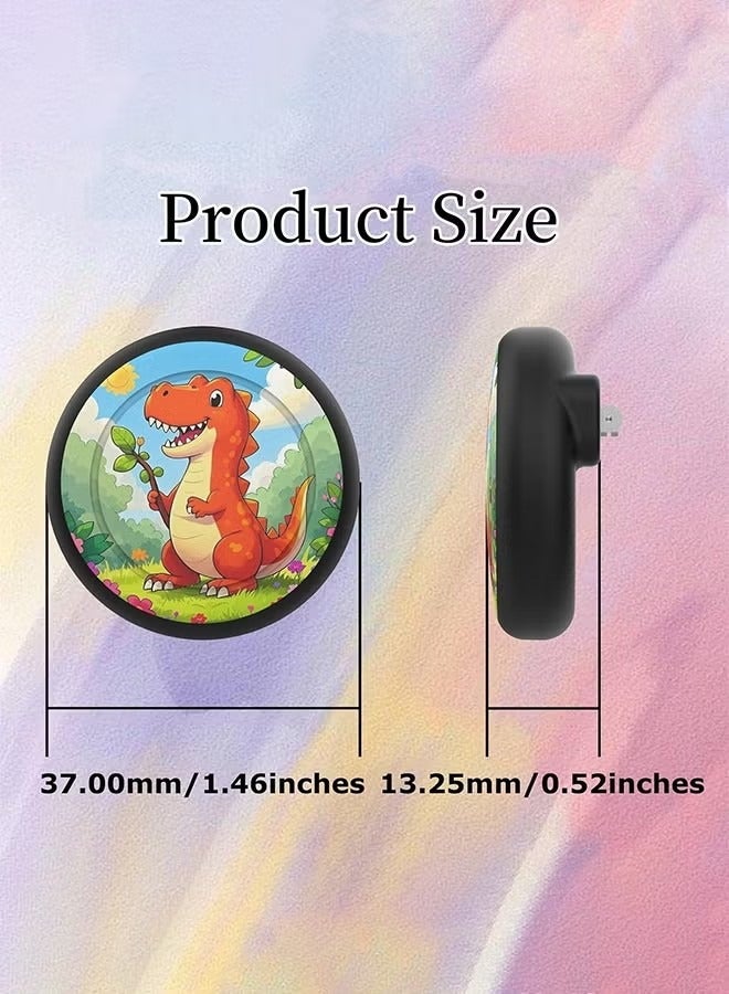 Air Tags-2 Pack Airtag Holder Case with Cute Cartoon Pattern, Silicone Airtag Holder with Safety Brooch Pins, Anti-Lost for Kids, Clothing, Backpack - Image 4