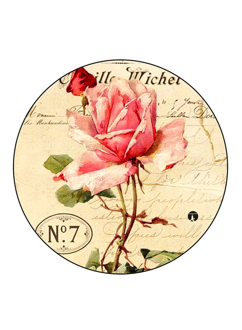 RKN Vintage Art Printed Fridge Magnet Round  Multicolour - Image 2