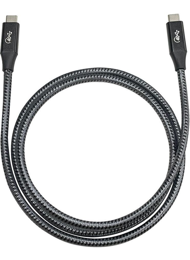 Livx - Action Thunderbolt 4 Type C 100 W Pd Charging 1 Meter 40 Gbps Data and Image Transfer Braided Cable - Image 1