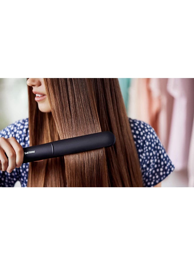 Philips StraightCare Essential ThermoProtect Hair Straightener BHS375 - Black Purple