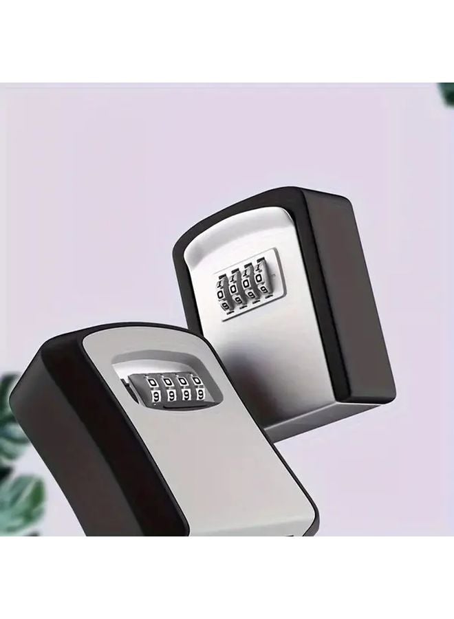 Heavy Duty Grey Key Lock Box Wall Mounted Key Safe For Office Property Management - Image 2