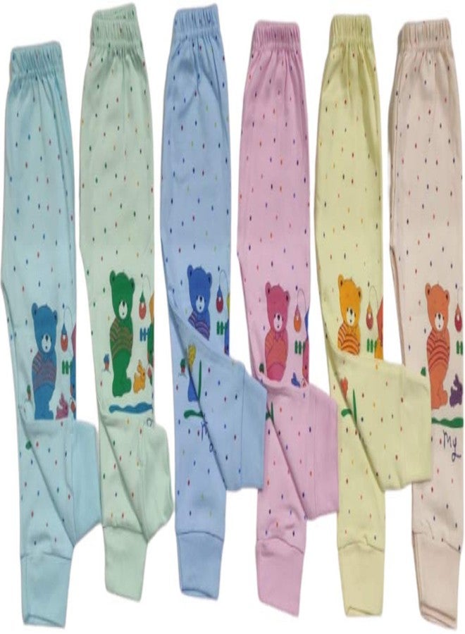 Nonibud Cotton Baby Unisex Trackpants-Pajama-Inner(Pack of 6) (18 Months - 24 Month) Multicolour - Image 1