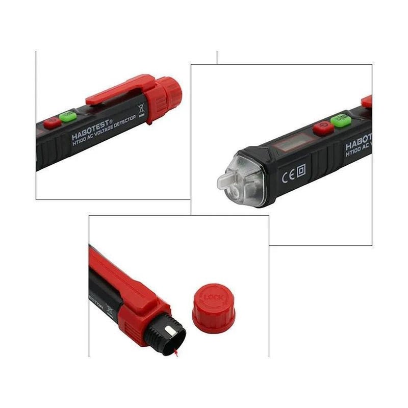 Non Contact Voltage Tester Pen AC 12 1000V Digital Voltmeter With Sound Light Alarm - Image 5