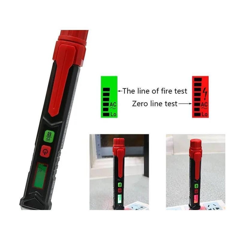 Non Contact Voltage Tester Pen AC 12 1000V Digital Voltmeter With Sound Light Alarm - Image 4