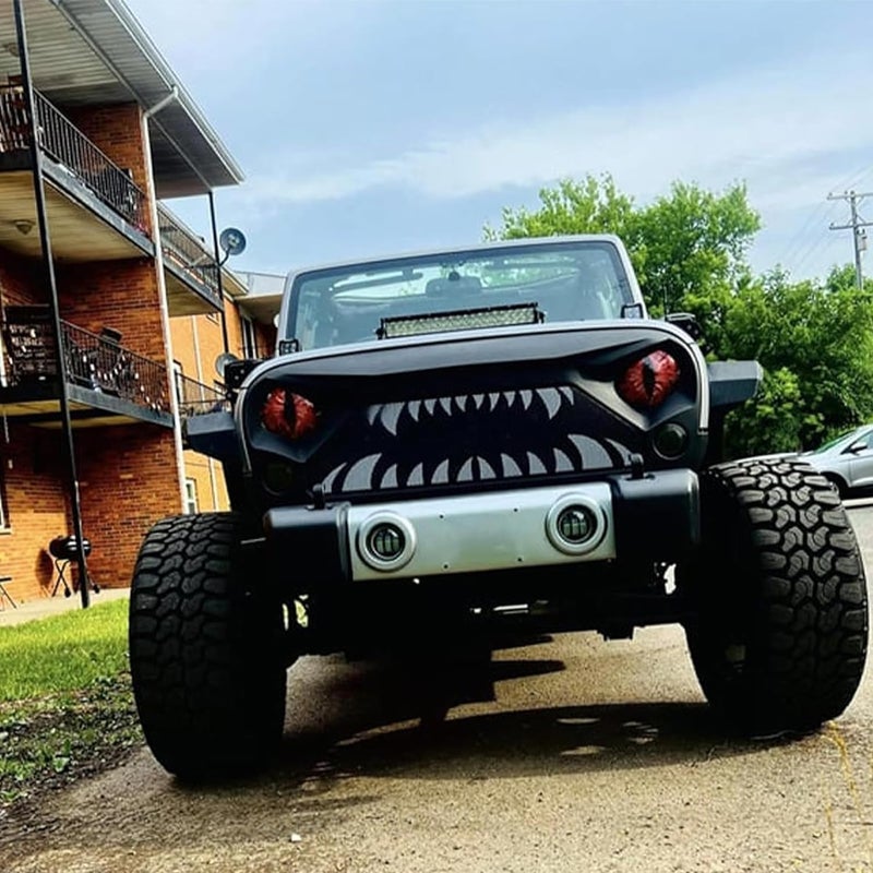 ColisPar Beast Eyes Headlight Decals Pair for Jeep, 2024 New Eye Decal for Jeep Wranglers Headlights, Car Accessories for Men Women, 3D Round Eyes Headlight Decal Stickers for Truck Car Bumper Decoration 2pcs - Image 5