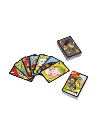 Original UNO™ Minecraft Edition – Classic Matching Card Game with Creeper Card and Minecraft Graphics, Ideal for Kids & Adults, Ages 7+ - view 4