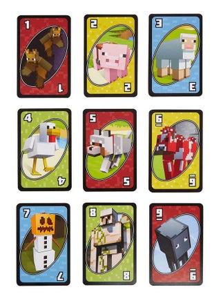 Original UNO™ Minecraft Edition – Classic Matching Card Game with Creeper Card and Minecraft Graphics, Ideal for Kids & Adults, Ages 7+ - view 3