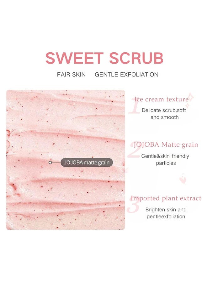 إيلهو مقشر خوخ العسل 100 جم | مكونات طبيعية، ملمس مثل الآيس كريم | تقشير لطيف، تبييض، حبس الرطوبة والتحكم في الزيت لبشرة ناعمة - Image 3