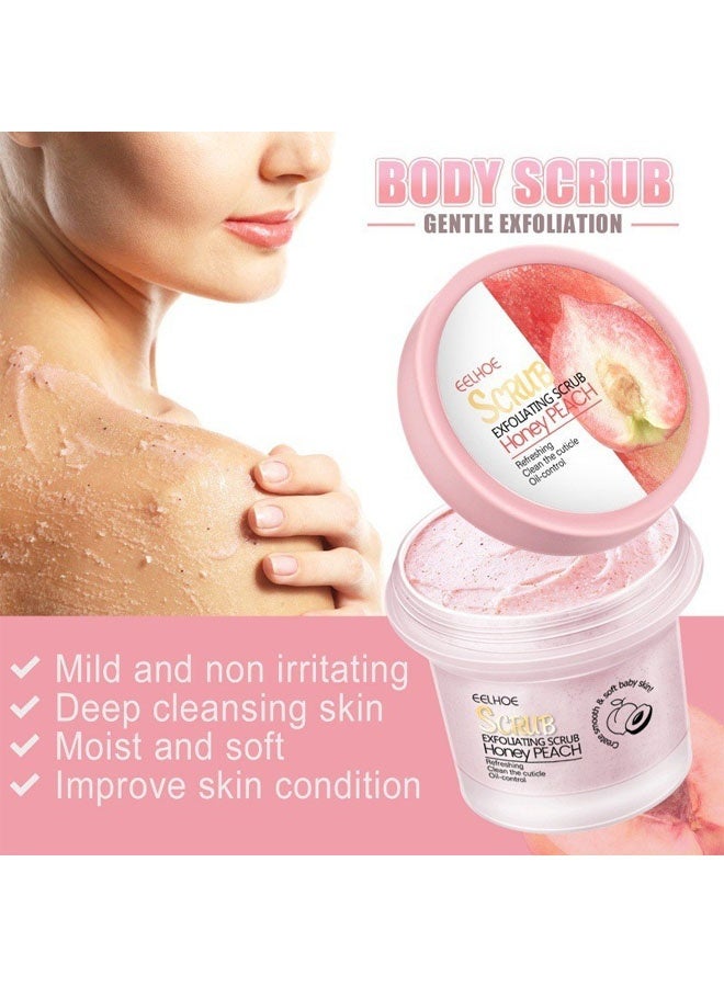 إيلهو مقشر خوخ العسل 100 جم | مكونات طبيعية، ملمس مثل الآيس كريم | تقشير لطيف، تبييض، حبس الرطوبة والتحكم في الزيت لبشرة ناعمة - Image 5