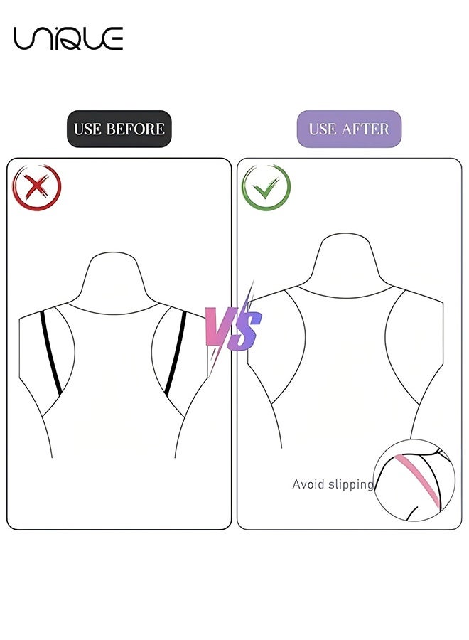 Unique 24 Pcs Bra Strap Clips Bra Strap Holders for Slipping Anti-Slip Bra Clips to Make Racerback Keep Women's Bra Straps In Place Bra Strap Extender Bra Hooks for Racerback Conceal Straps - Image 3