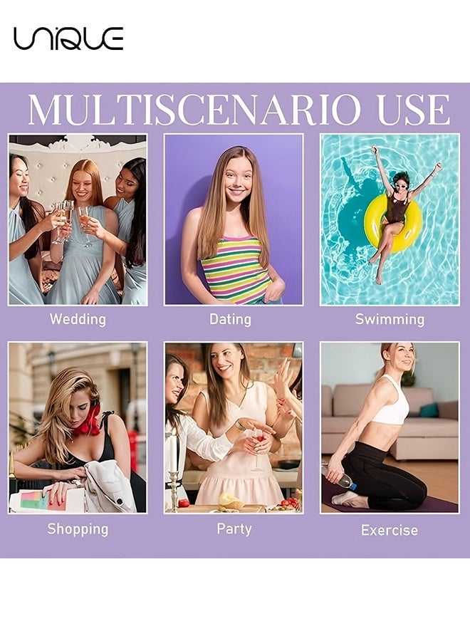 Unique 24 Pcs Bra Strap Clips Bra Strap Holders for Slipping Anti-Slip Bra Clips to Make Racerback Keep Women's Bra Straps In Place Bra Strap Extender Bra Hooks for Racerback Conceal Straps - Image 5