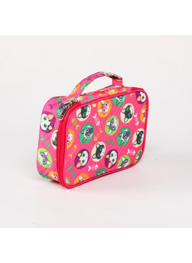 72-hole Colored Pencil Watercolor Brush Multifunctional Pen Case With Detachable Strap Cartoon Pen Bag Portable Stationery