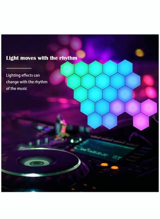 5V USB WiFi APP Musical rhythm LED Hexagonal Night Light For Indoor Home DIY Decoration Creative RGB Decor Atmosphere Quantum Wall Lamps - pzsku/Z7CDAC10D0A1F445529BFZ/45/_/1670833900/4f41f598-a313-4fc7-9c35-08135337b528