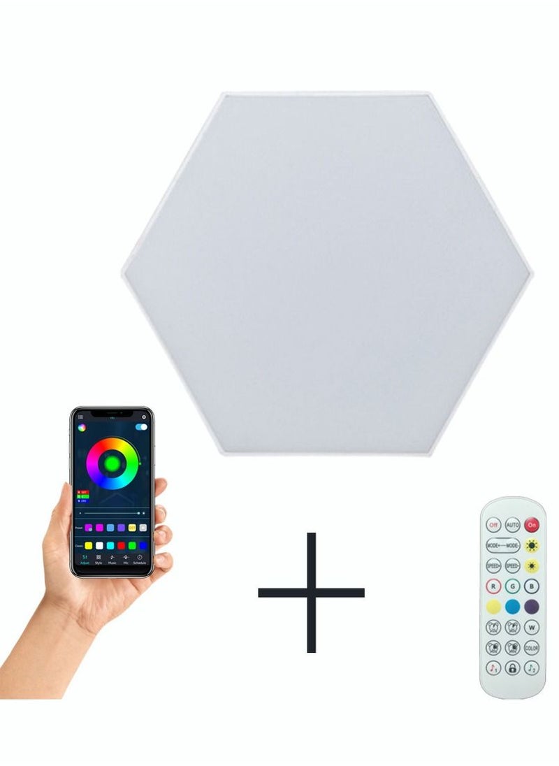 5V USB WiFi APP Musical rhythm LED Hexagonal Night Light For Indoor Home DIY Decoration Creative RGB Decor Atmosphere Quantum Wall Lamps