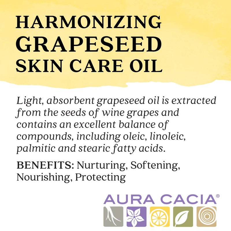 Aura Cacia - Pure Grapeseed Oil | Non-GMO Project Verified | 16 fl. oz. - Image 4