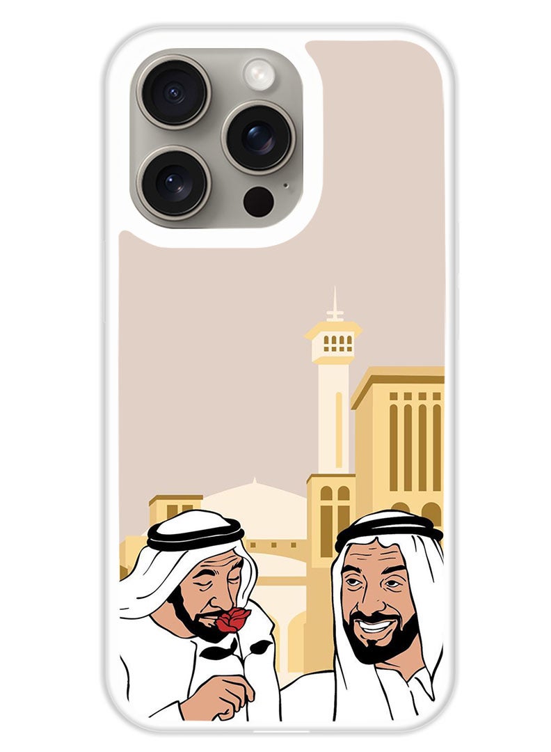 Theodor غطاء حماية لجهاز ابل ايفون 15 برو الشيخ 2 (ابيض) - Image 1