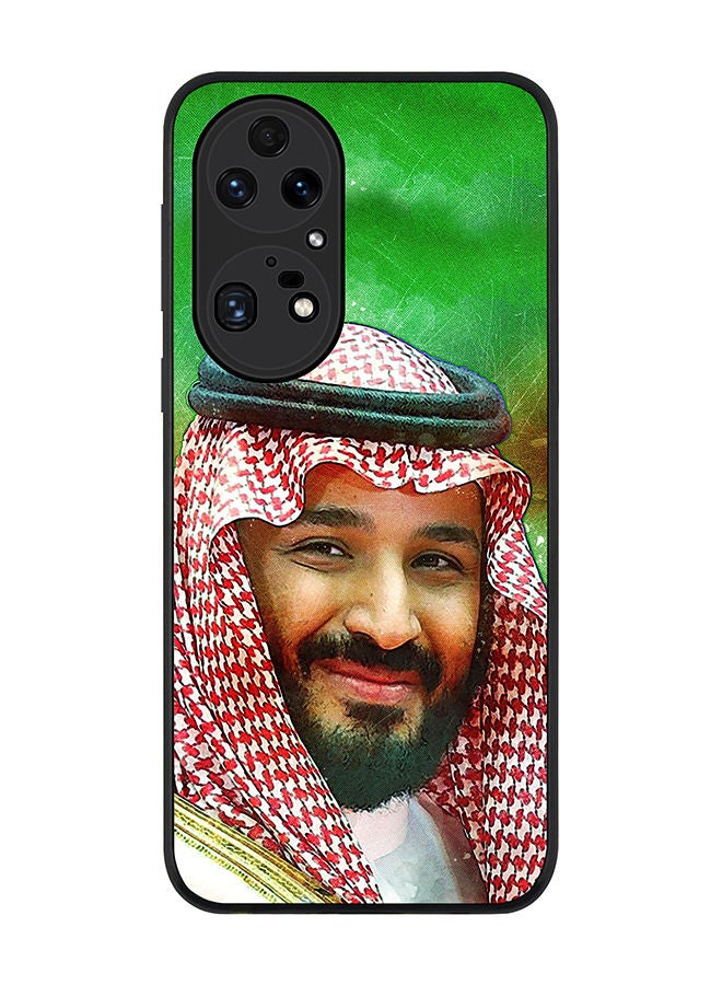 Stylizedd Rugged Black edge case for Huawei P50 Pro Slim fit Soft Case Flexible Rubber Edges Anti Drop TPU Gel Thin Cover -  HH Mohammed Bin Salman - Image 1
