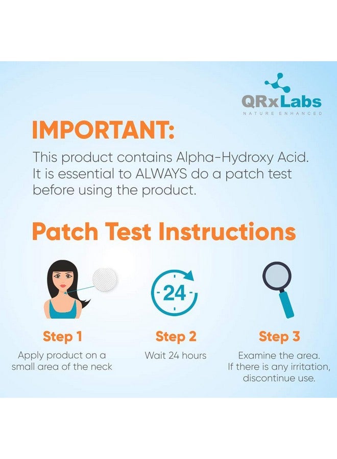كيو آر إكس لابس ضمادات QRxLabs للتحكم في حب الشباب، 10/2، تحتوي على 10% حمض جليكوليك فائق النقاء + 2% حمض ساليسيليك، ألانتوين، فيتامين ب5، ج، هـ، آذريون، وشاي أخضر - علاج حب الشباب للوجه لبشرة صافية - Image 4