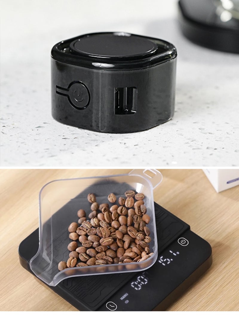 YIXUAN Electric Coffee Bean Sprayer and Bean Tray Set – Includes USB Charger, Protective Cover, and Lanyard - Image 2