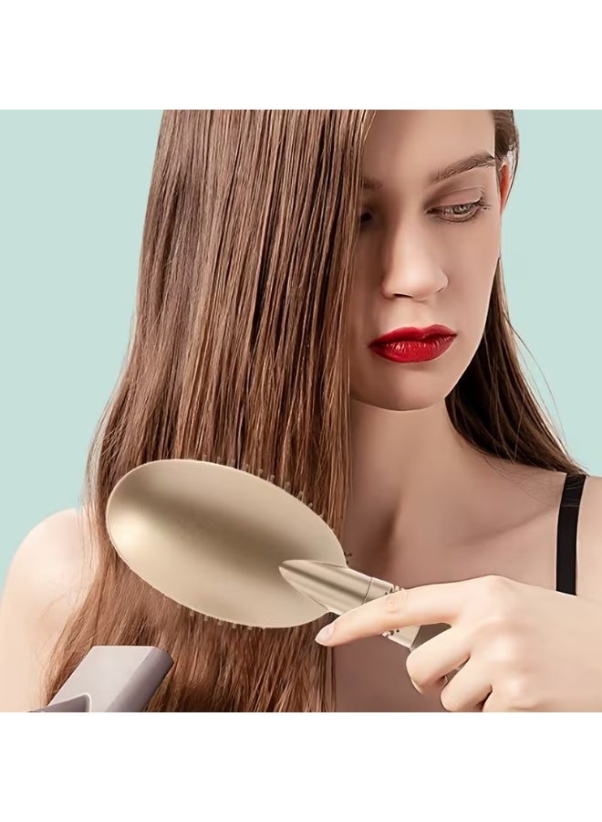 Goolsky 1pc Women'S Hair Brush Set - Plastic Bristle Hair Brush, Suitable for Curly and Straight Hair, ABS Handle Detangling Massage Comb with Air Cushion Head Massage, Suitable for Long Hair Styling and Smoothing, Hair Brush For Women, Hair Brush Set, Hair Comb For Women, Hair Comb Set, Hair Brush Kit - Image 3