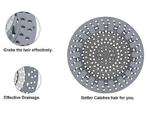 XAJOON Bathtub Drain Hair Catcher，Bathtub Protector Suitable for Bathroom Bathtub, Pop-Up Drains. (Patented Product) - Image 4