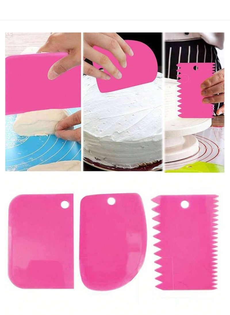 sokany 21PCS Set Cake Decorating Tools Set, Pink Baking Tools Set for Cake Mold - Image 4