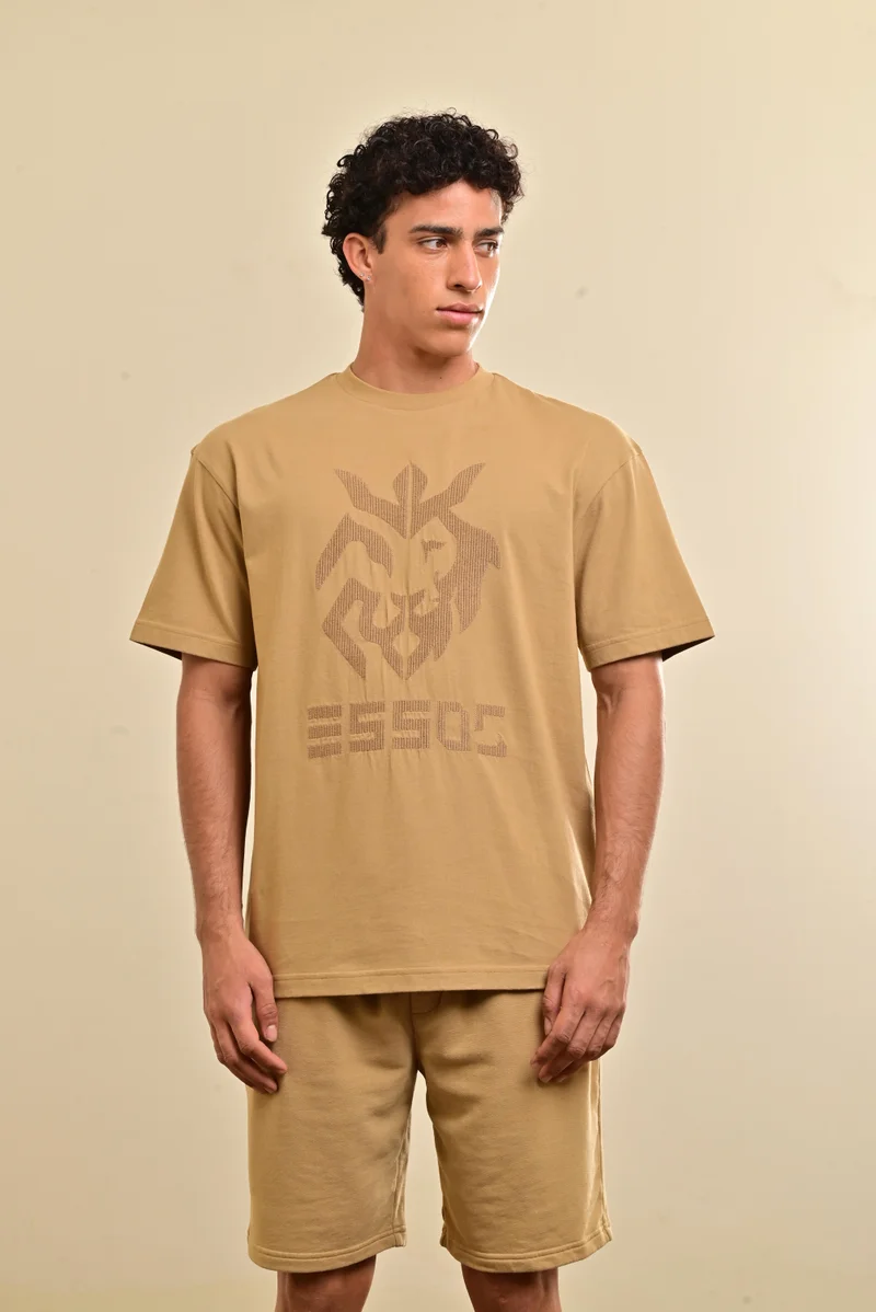 ESSO5 Cross Stitch Logo Oversized Tee
