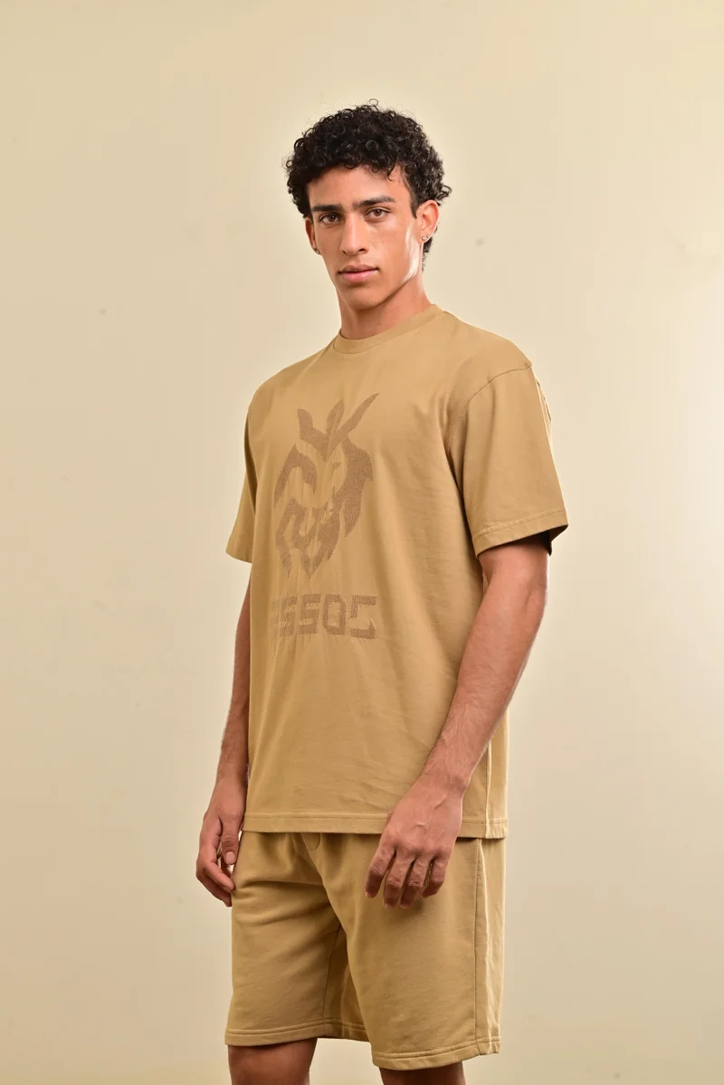 ESSO5 Cross Stitch Logo Oversized Tee