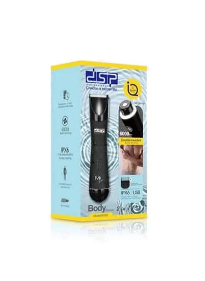 DSP - Men's Razor DSP with Replaceable Ceramic Blade Anti-Cutting Professional Waterproof Body Hair Shaver with LED Light, Display and Standing Charging Station - Image 1