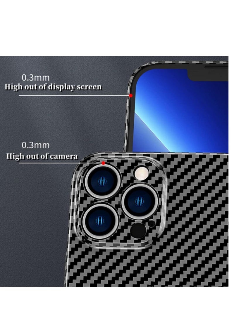 ELTRAZONE Personality Handsome Light Thin Carbon Fiber Pattern PC Phone case Compatible with iPhone 15 Pro Unique Comfortable Cool Shockproof Back Cover Duty - Image 3