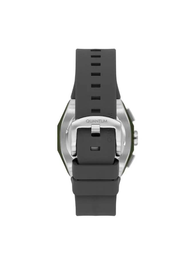 Quantum Men's Silicone Chronograph Watch HNG1170.366 - 46 mm