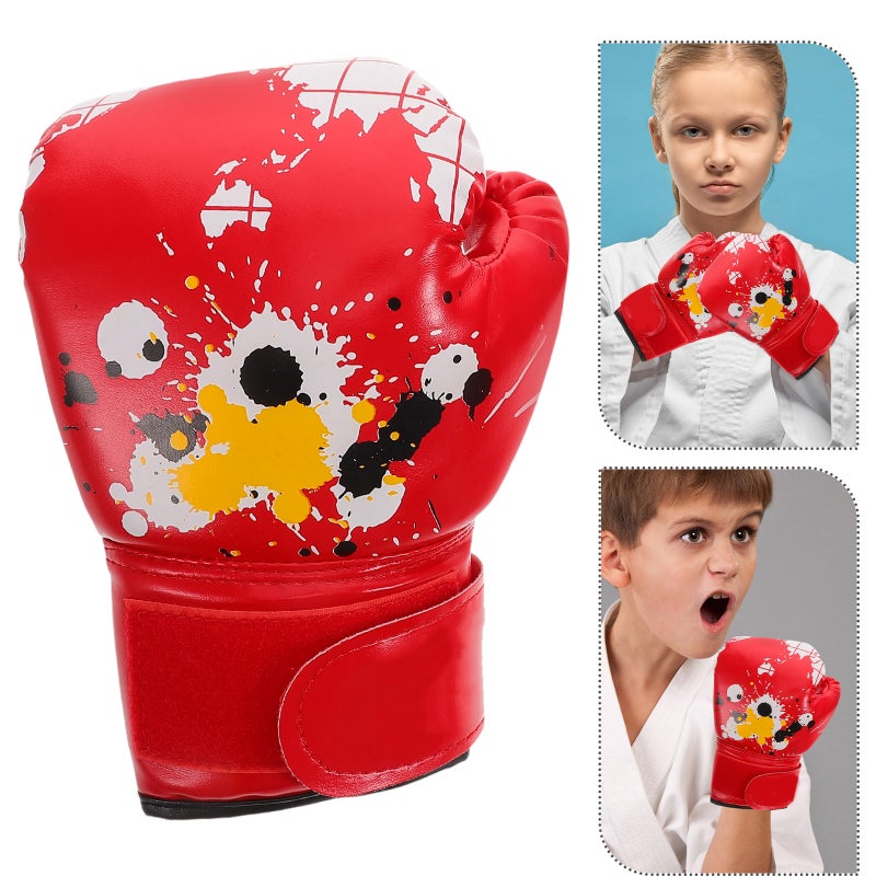 Kids Boxing Gloves for Boys Girls PU Sponge Children Toddler Boxing Gloves for Junior Kids Training Boxing Gloves Kids Sparring for Kickboxing Muay Thai MMA - Image 1