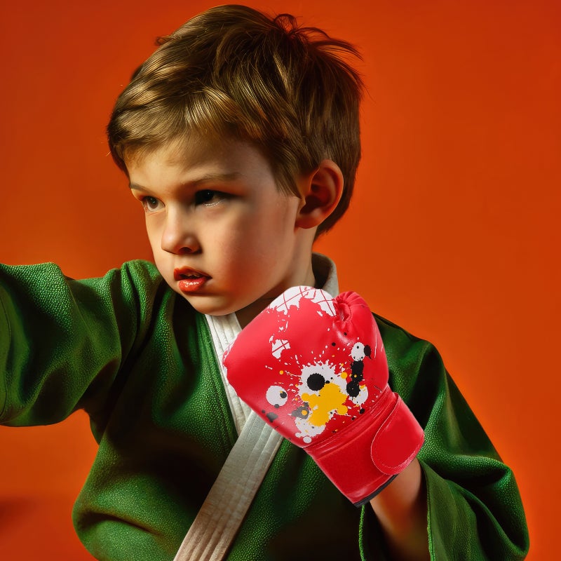 Kids Boxing Gloves for Boys Girls PU Sponge Children Toddler Boxing Gloves for Junior Kids Training Boxing Gloves Kids Sparring for Kickboxing Muay Thai MMA - Image 5