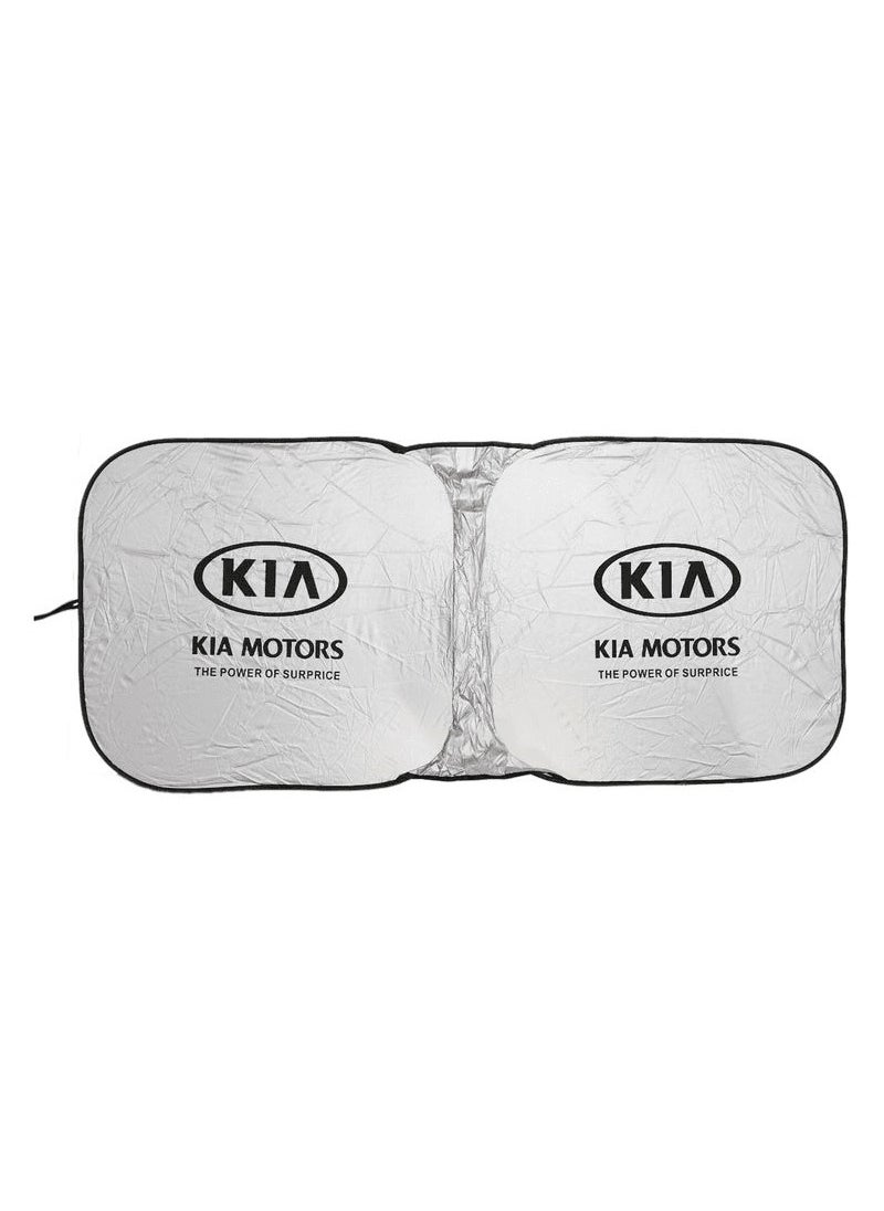 KIA Combo Offer Buy 2 Pcs Kia Car Seat Cover Windshield Car Sunshade Get Free Kia Metal Car Keychain  - Image 2
