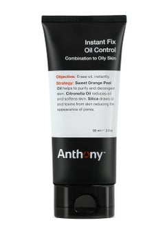 Anthony Instant Fix Oil Control for Men – Mattifying Lotion for Oily Skin – Moisturizer and Pore Minimizer Instantly Eliminates Shine – 3 Fl Oz