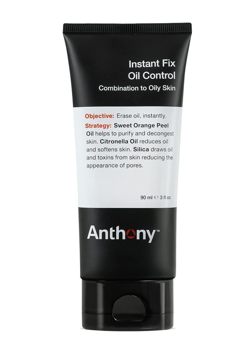 Anthony Anthony Instant Fix Oil Control for Men – Mattifying Lotion for Oily Skin – Moisturizer and Pore Minimizer Instantly Eliminates Shine – 3 Fl Oz  - Image 1
