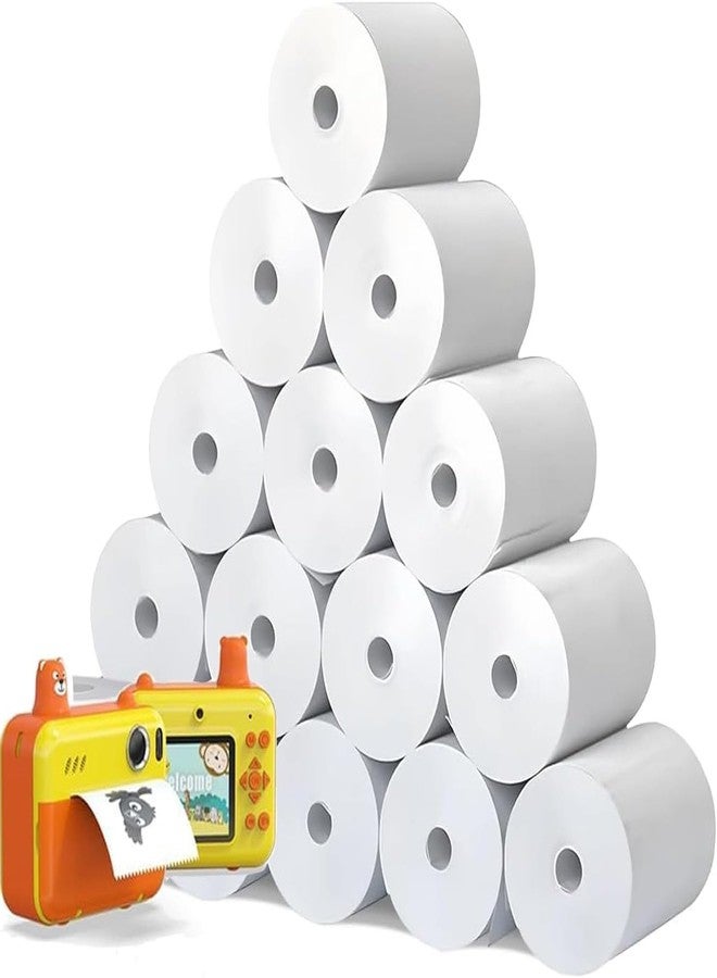 BetterJonny 15 Rolls Print Camera Paper Refill, BetterJonny 57 x 25 mm Rolls Camera Paper HD Printing Thermal Print Kids Instant Thermal for Most Kids - Image 1