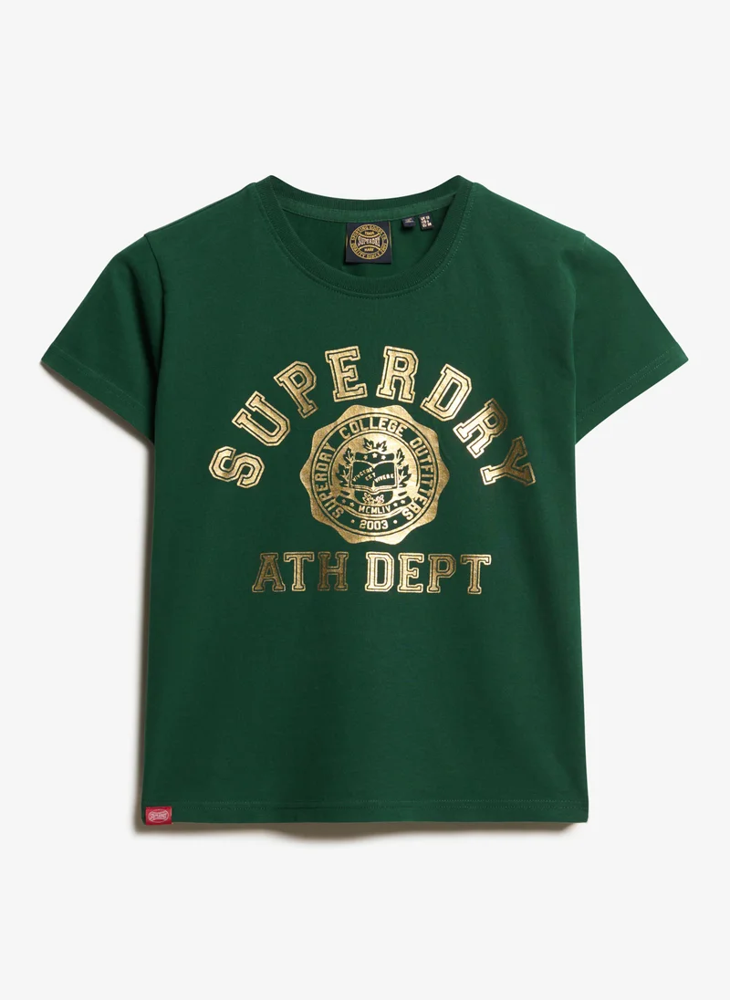 Superdry COLLEGE SCRIPT FITTED TSHIRT