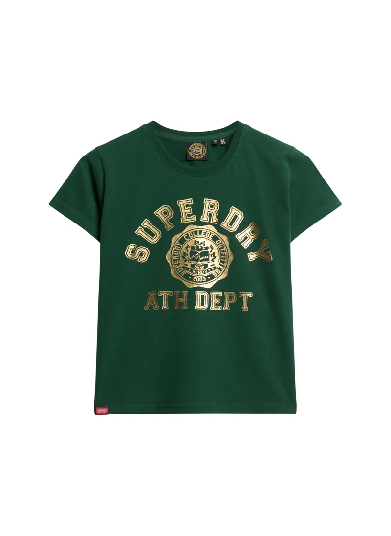 Superdry COLLEGE SCRIPT FITTED TSHIRT