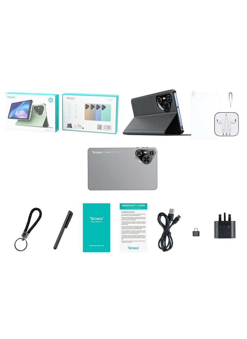Telzeal Telzeal P700 5G 7 Inch Android Tablet with Dual SIM 6GB RAM 256GB ROM and 3000 mAh Battery Grey  - Image 4