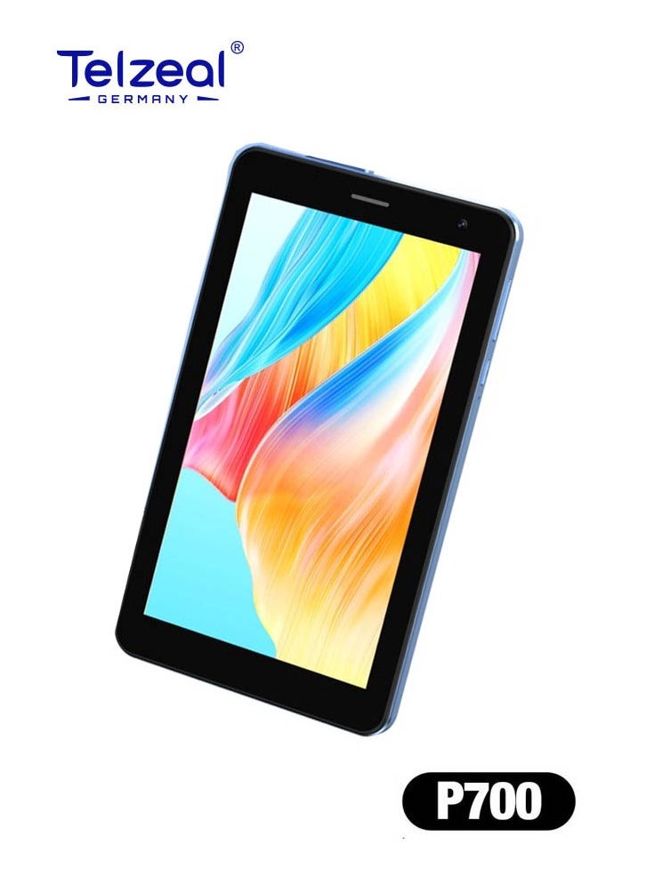 Telzeal - Telzeal P700 5G 7 Inch Android Tablet with Dual SIM 6GB RAM 256GB ROM and 3000 mAh Battery Grey - Image 1