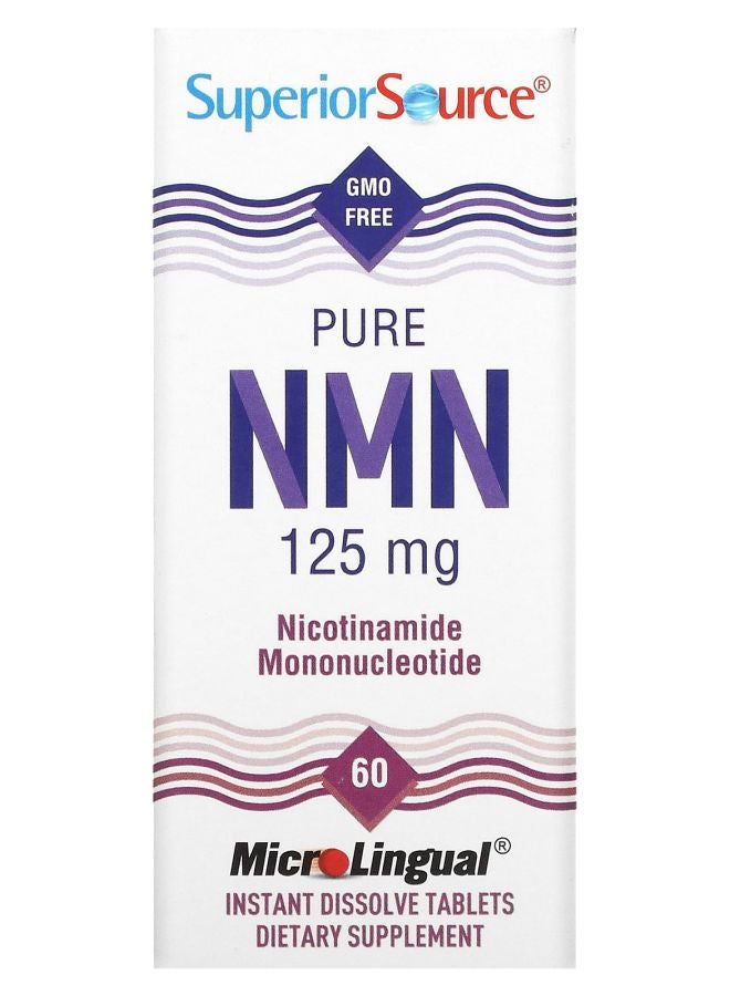 Superior Source Pure NMN 125 mg 60 Instant Dissolve Tablets