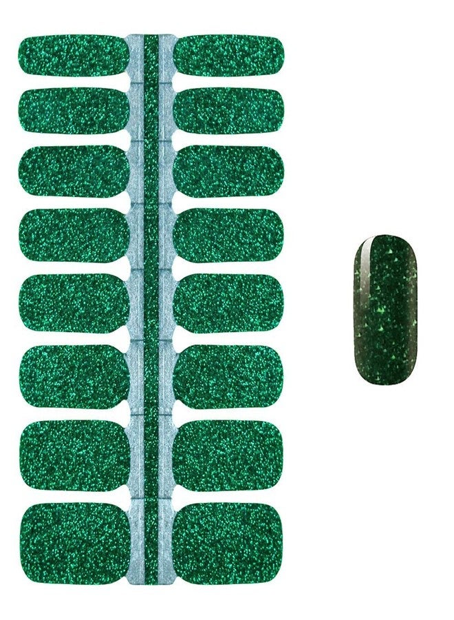 SILPECWEE 5 Sheets Glitter Nail Polish Stickers Self Adhesive Nail Wraps for Women Nail Strips Real Nail Polish Nail Art Accessories with 1pc Nail File - Image 3