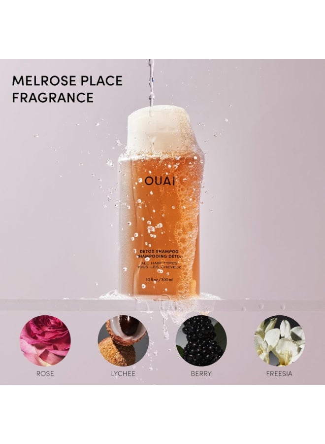 Ouai مجموعة شامبو OUAI المنظف وبلسم الشعر الكثيف - شامبو م clarifying للتراكم والأوساخ والزيوت والمنتجات والمياه العسرة وبلسم مرطب للشعر الكثيف (2 عدد) - Image 5