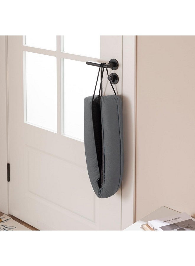 Sunolga Sunolga 38" Door Draft Stopper Blocks Hot Cold Air with Removable Washable Cover for Gaps Up to 3", All-Season Noise and Wind Seal for The Bottom of Door and Window, Grey  - Image 5